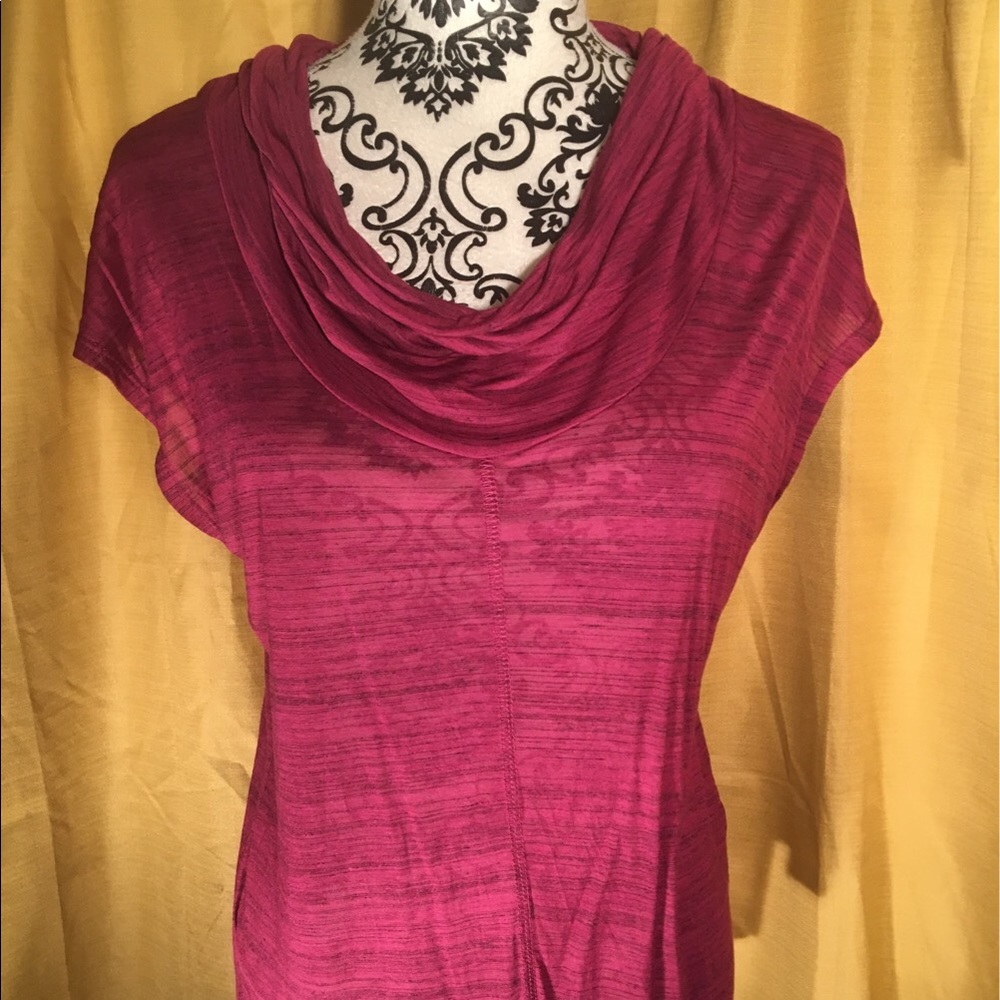 Pink soft cotton sleeveless shirt